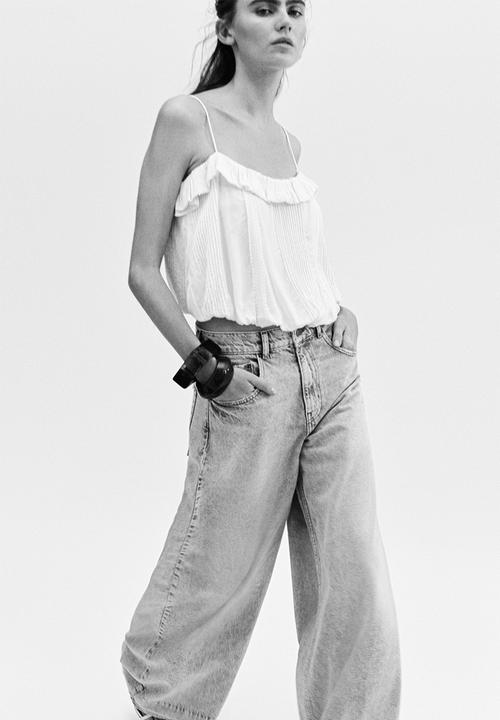 H&M - Wide-leg jeans - light denim blue