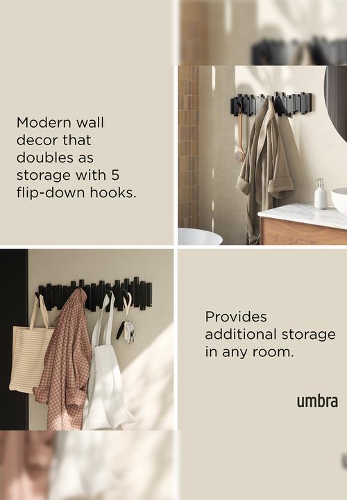Umbra - Sticks Multi Hook 8 - Black
