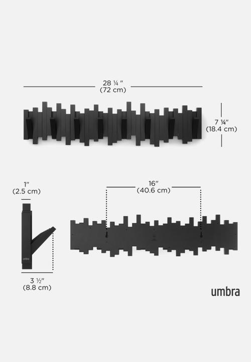 Umbra - Sticks Multi Hook 8 - Black