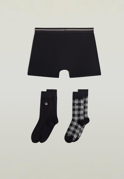G-STAR - Boxer and sock set - black