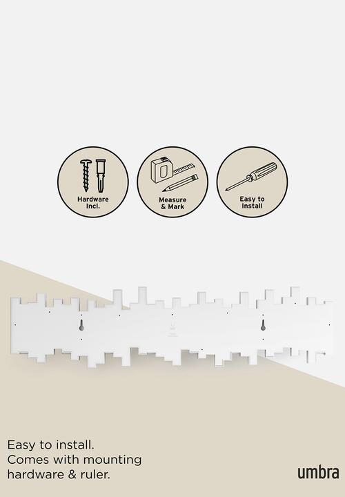 Umbra - Sticks Multi Hook 8 - White
