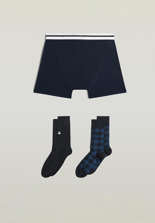 G-STAR - Boxer and sock set - black