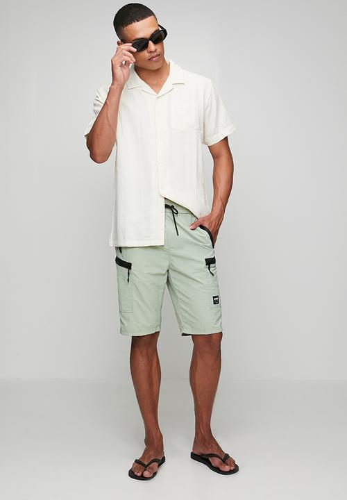 SOVIET - Nylon Shorts-Dark Sage