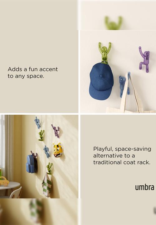 Umbra - Buddy Pin-Point Hook (3) Assorted Gem - Multi