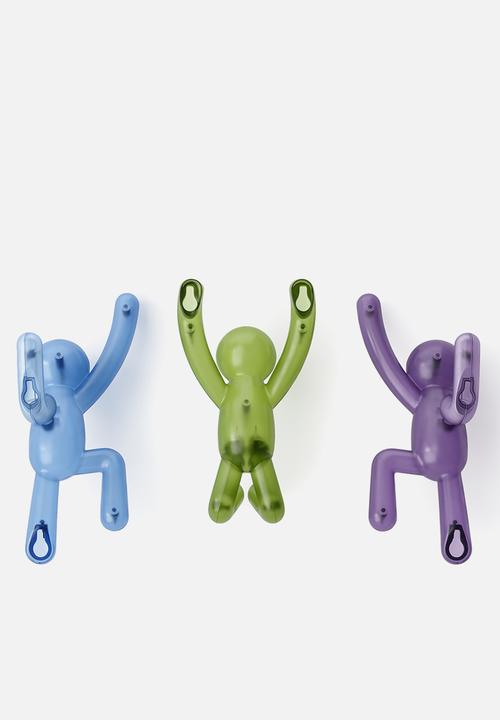 Umbra - Buddy Pin-Point Hook (3) Assorted Gem - Multi