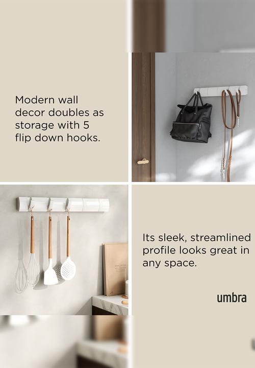 Umbra - Flip 5 Hook - White