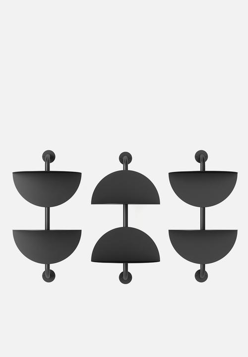 Umbra - Solis Adjustable 2 Shelf - Black