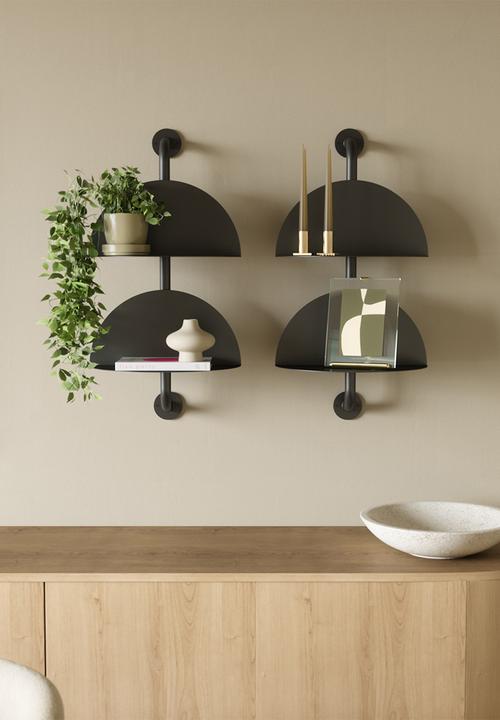 Umbra - Solis Adjustable 2 Shelf - Black