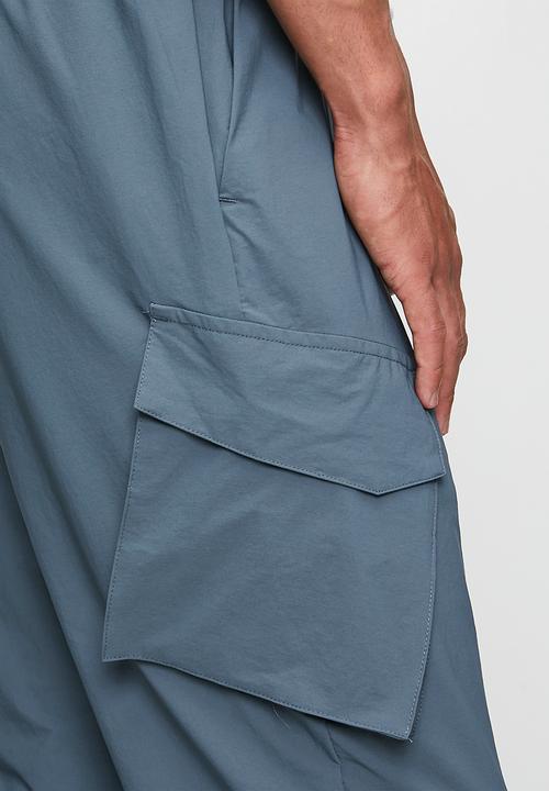 SOVIET - Nylon Track Pants-Petrol