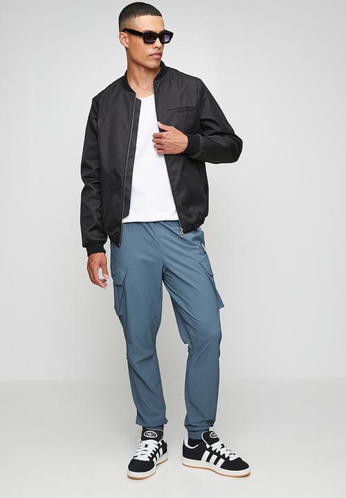 SOVIET - Nylon Track Pants-Petrol