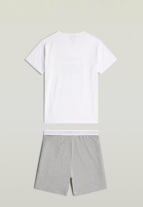 G-STAR - Tee s\s and Short set-White