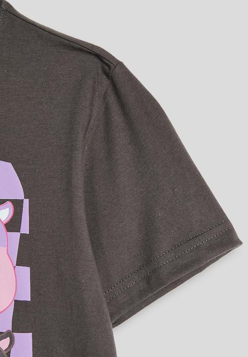 Pop Candy - Oversized Squishmallow  tee - charcoal