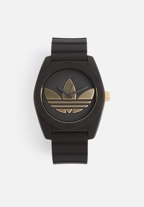 adidas watch black and gold