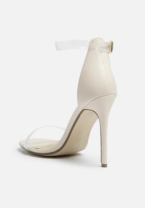 Missguided - Perspex ankle strap heel