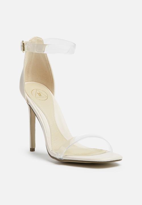 Missguided - Perspex ankle strap heel