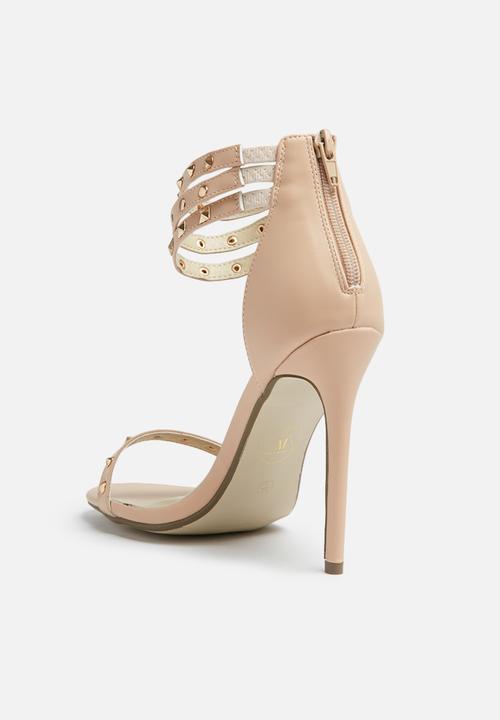 Missguided - Studded ankle strap heel