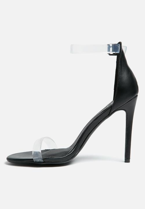 Missguided - Perspex ankle strap heel