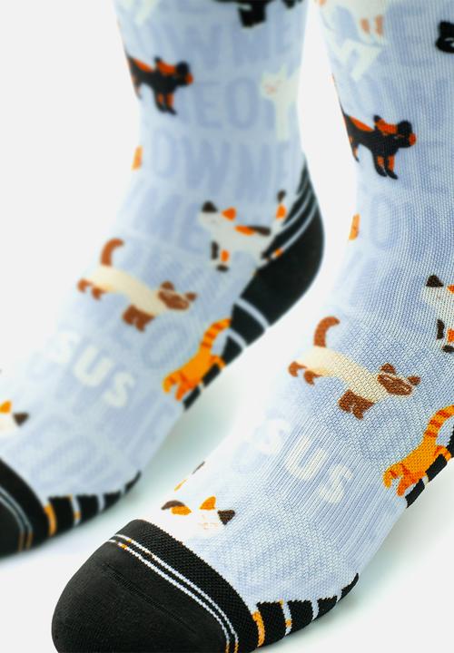 Versus - Cats 2.0 Active Crew Socks - blue