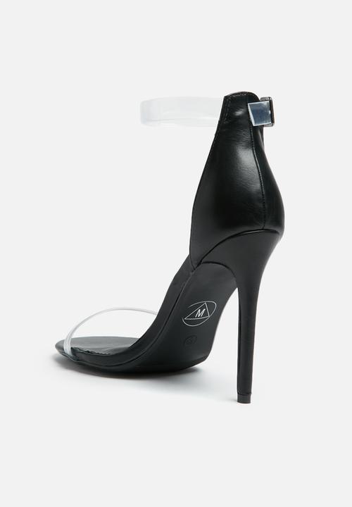 Missguided - Perspex ankle strap heel