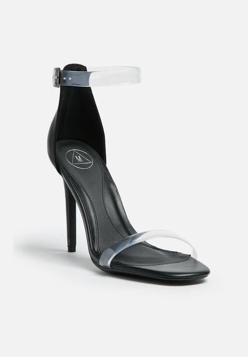 Missguided - Perspex ankle strap heel
