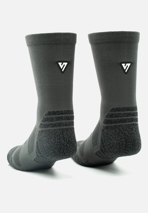 Versus - Classic Active Crew Tab Socks - Charcoal