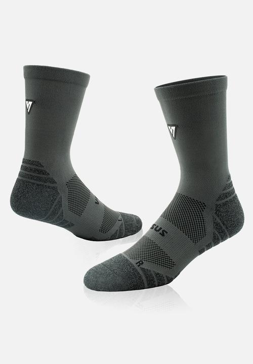Versus - Classic Active Crew Tab Socks - Charcoal