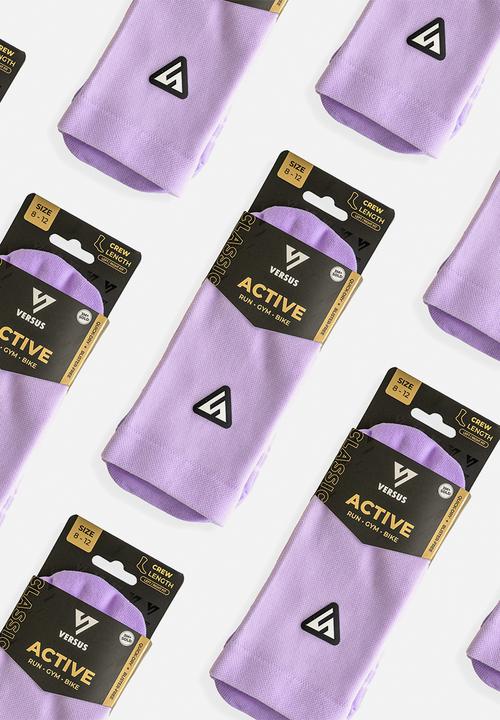 Versus - Classic Active Crew Tab Socks - Lilac