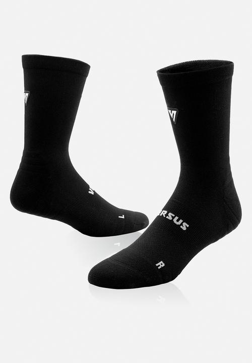 Versus - Classic Active Crew Tab Socks - Black
