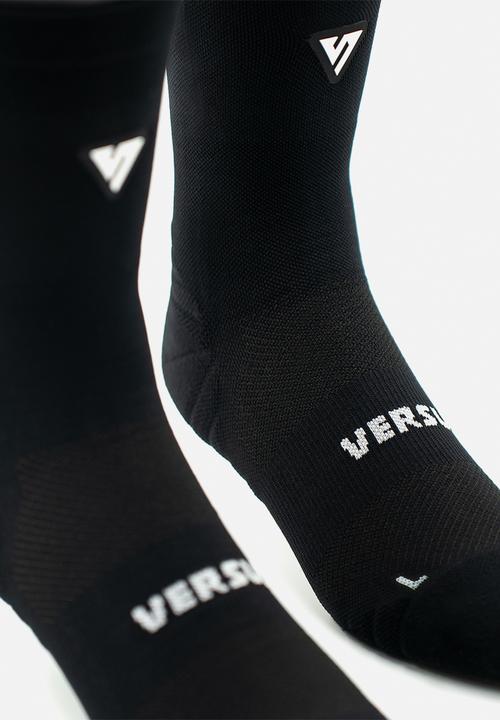 Versus - Classic Active Crew Tab Socks - Black