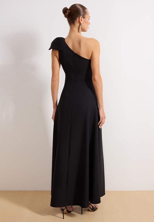 Trendyol - A-Line Evening and Graduation Dress - Black