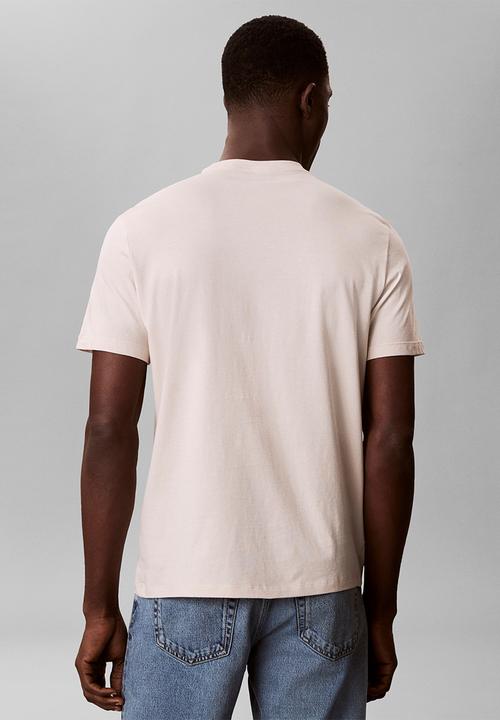 Calvin Klein - Box Logo T-Shirt - Oatmeal
