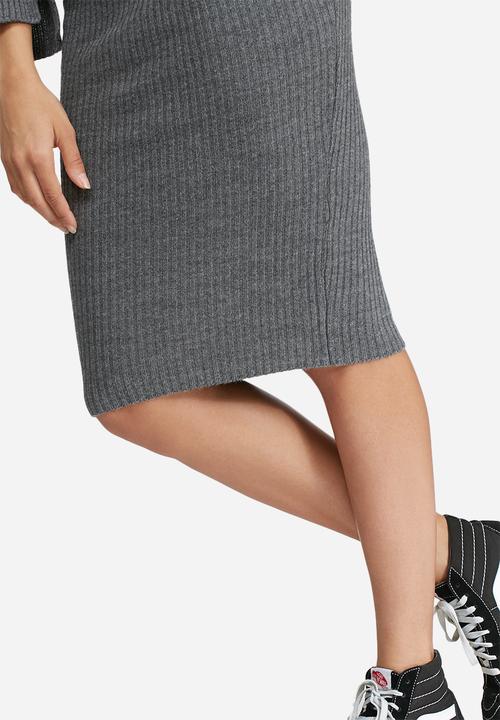 dailyfriday - Ribbed tube skirt