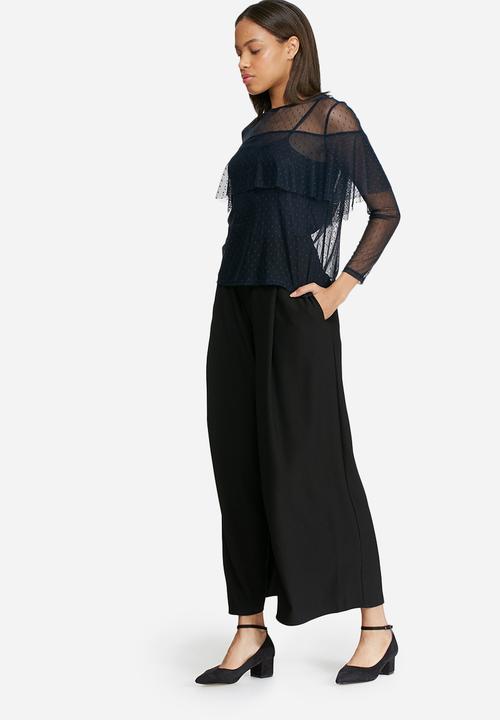dailyfriday - Mesh frill blouse