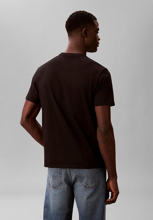 Calvin Klein - Retro Logo Crew Neck T-Shirt - Black