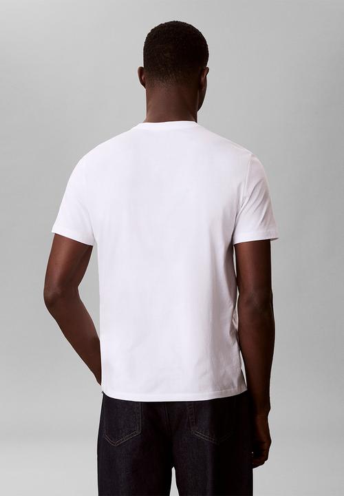Calvin Klein - Retro Logo Crew Neck T-Shirt - Bright White