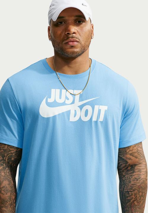 Nike -  Just Do It Tee - Football Blue