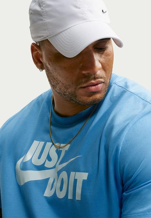 Nike -  Just Do It Tee - Football Blue