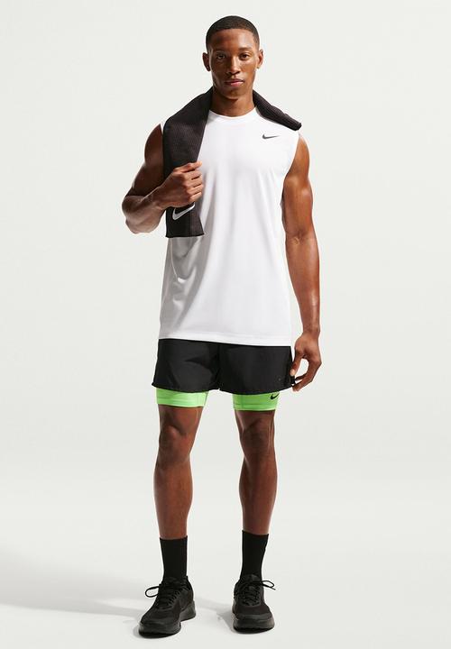 Nike - Dri-FIT Sleeveless Flex Training Top - White/Black