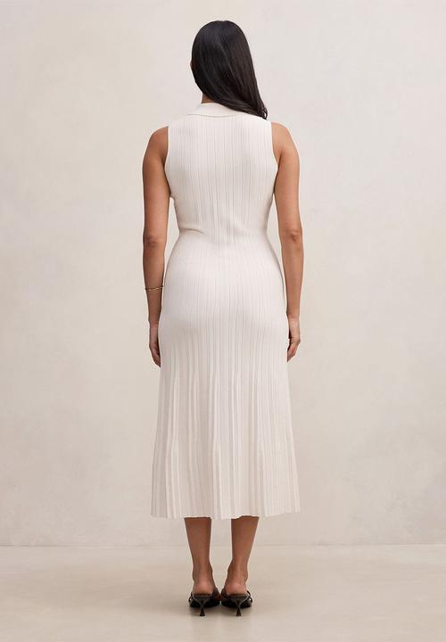Forever New - Melanie knit midi dress in cream