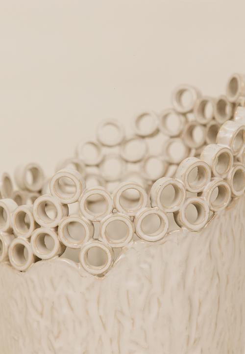 Noha - Cypra large Vase - Cream