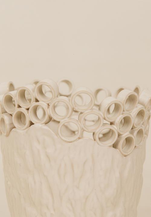 Noha - Cypra Medium Vase - Cream
