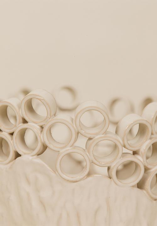 Noha - Cypra Medium Vase - Cream