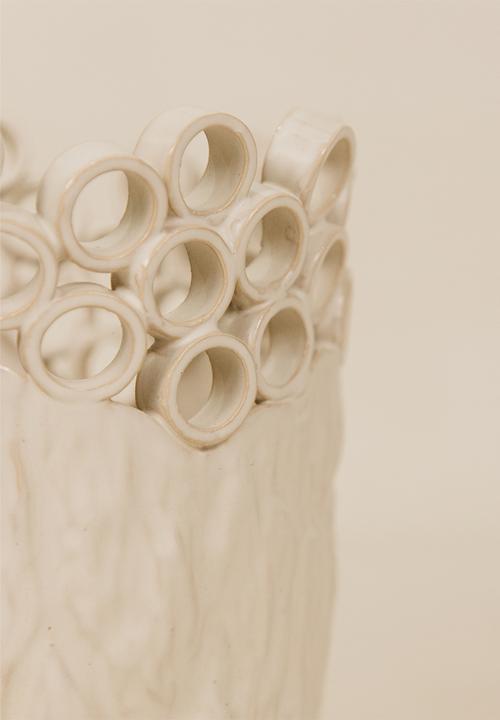 Noha - Cypra Medium Vase - Cream