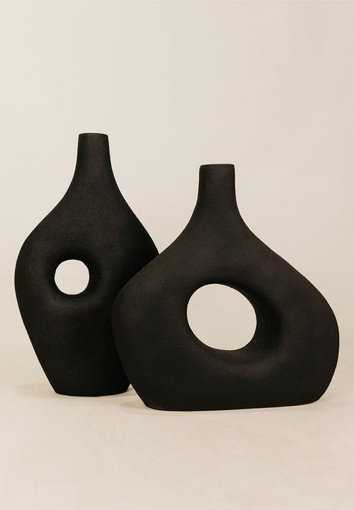 Noha - Meru Vase - Black