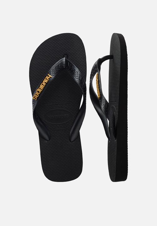 Havaianas - Top logo metallic black/black