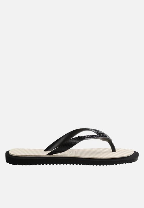 Havaianas - Top square fusion - black & beige