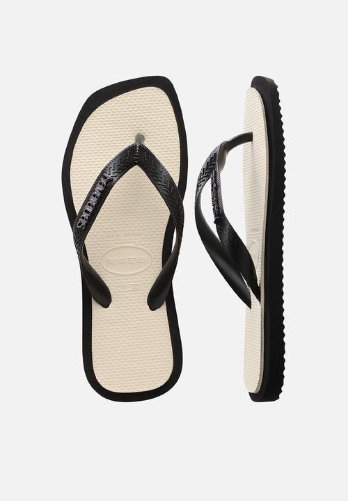 Havaianas - Top square fusion - black & beige