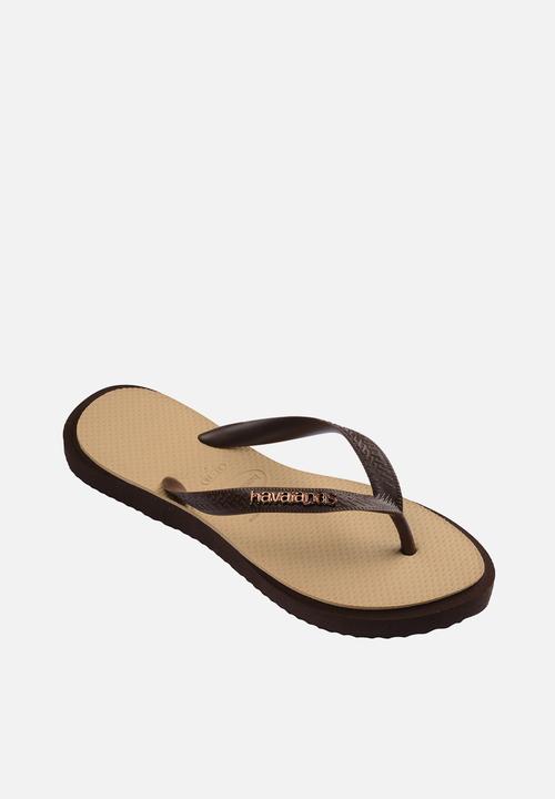 Havaianas - Point fusion dark brown/golden