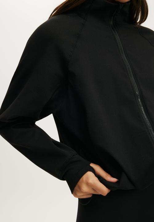 Cotton On - Active Oversized Track Jacket - Black1