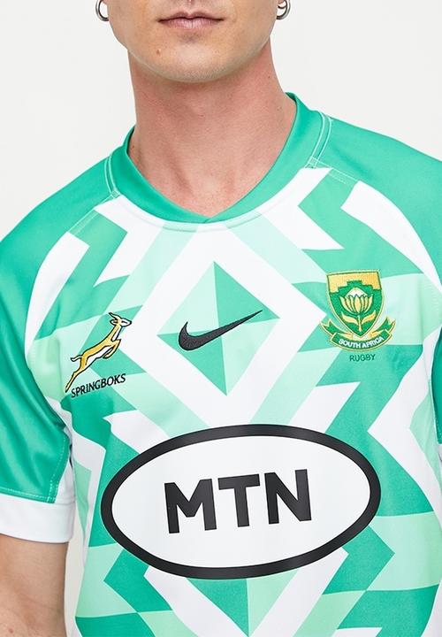 Nike - Springboks men's Stadium Fan Away Jersey -  white/hyper jade/black